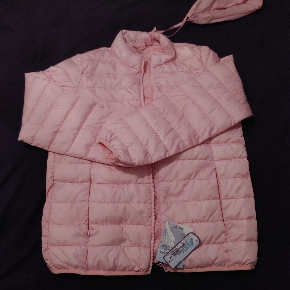 Puffy pink jacket